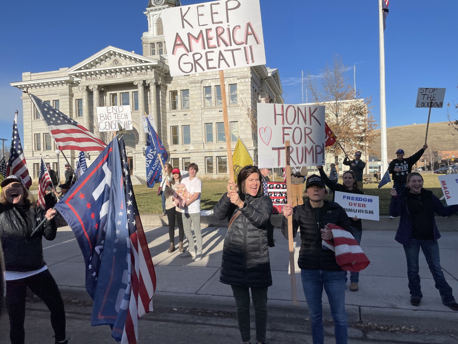 Trump Rally - Missoula County - January 6, 2021. Photo by Roy.